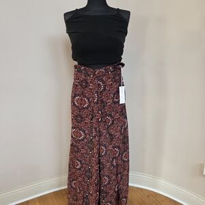 Truth Black and Red Patterned Wrap Pants.  Super Chic!